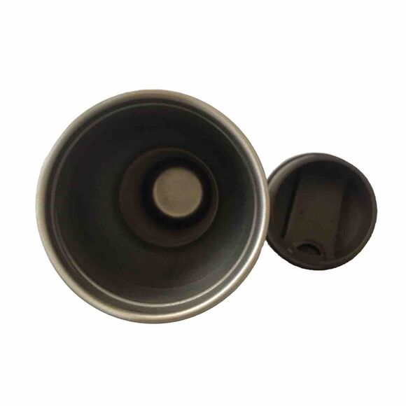 2010 STARBUCKS VIA Ready Brew Coffee 10 oz Stainless Steel Travel Mug Tumbler - Picture 5 of 9